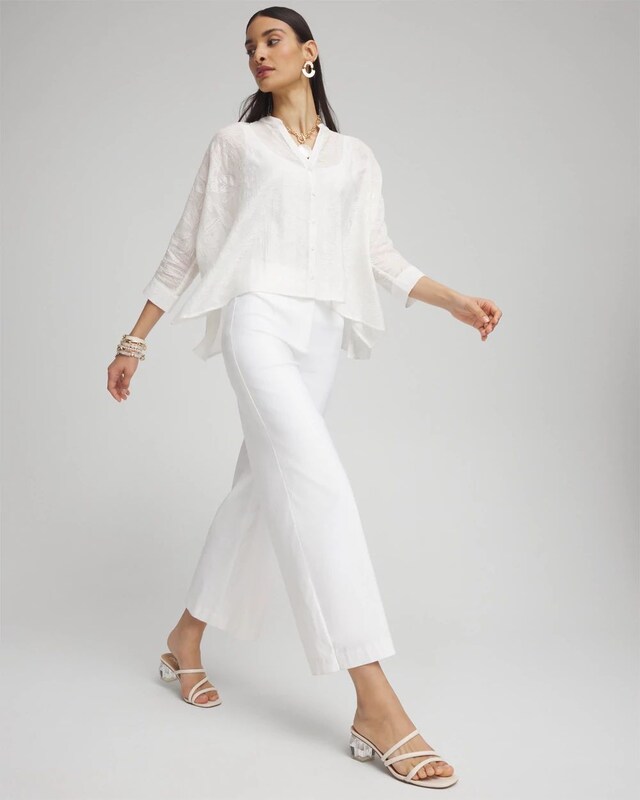 Black Label Wide Leg Cropped Pants - image 2